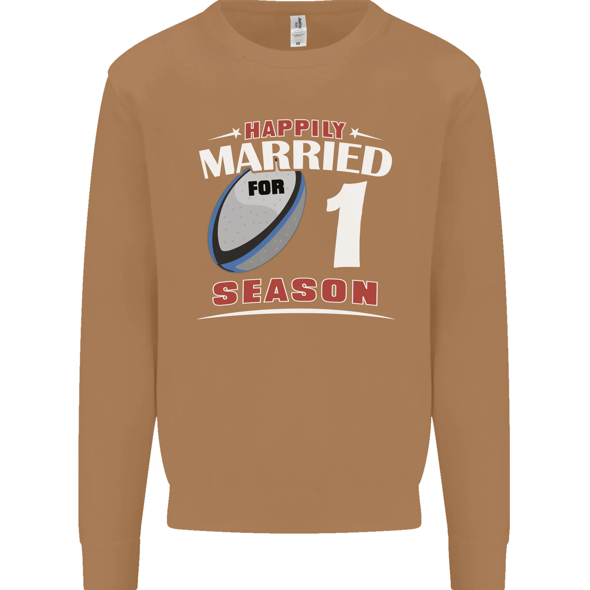 1 Year Wedding Anniversary 1st Rugby Mens Sweatshirt Jumper