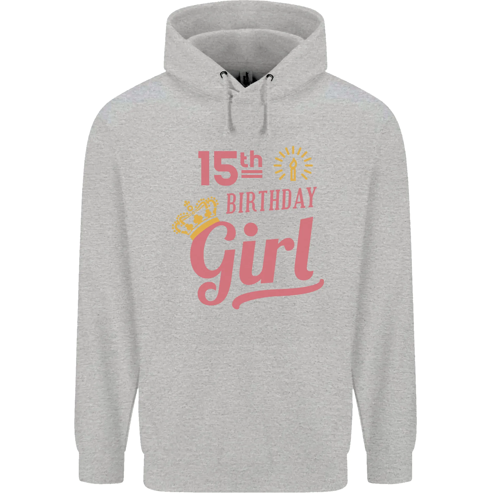 15th Birthday Girl 15 Year Old Princess Childrens Kids Hoodie