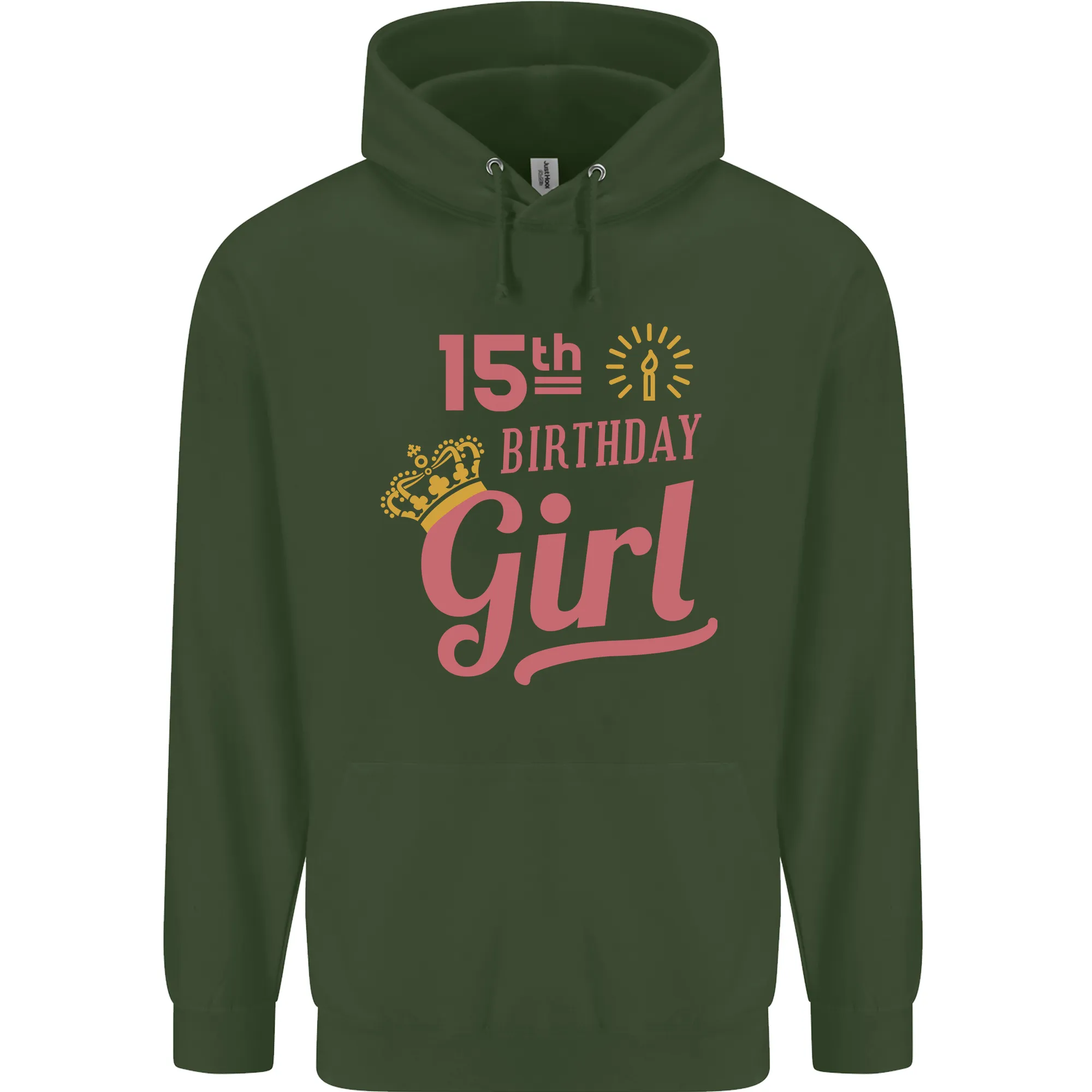 15th Birthday Girl 15 Year Old Princess Childrens Kids Hoodie