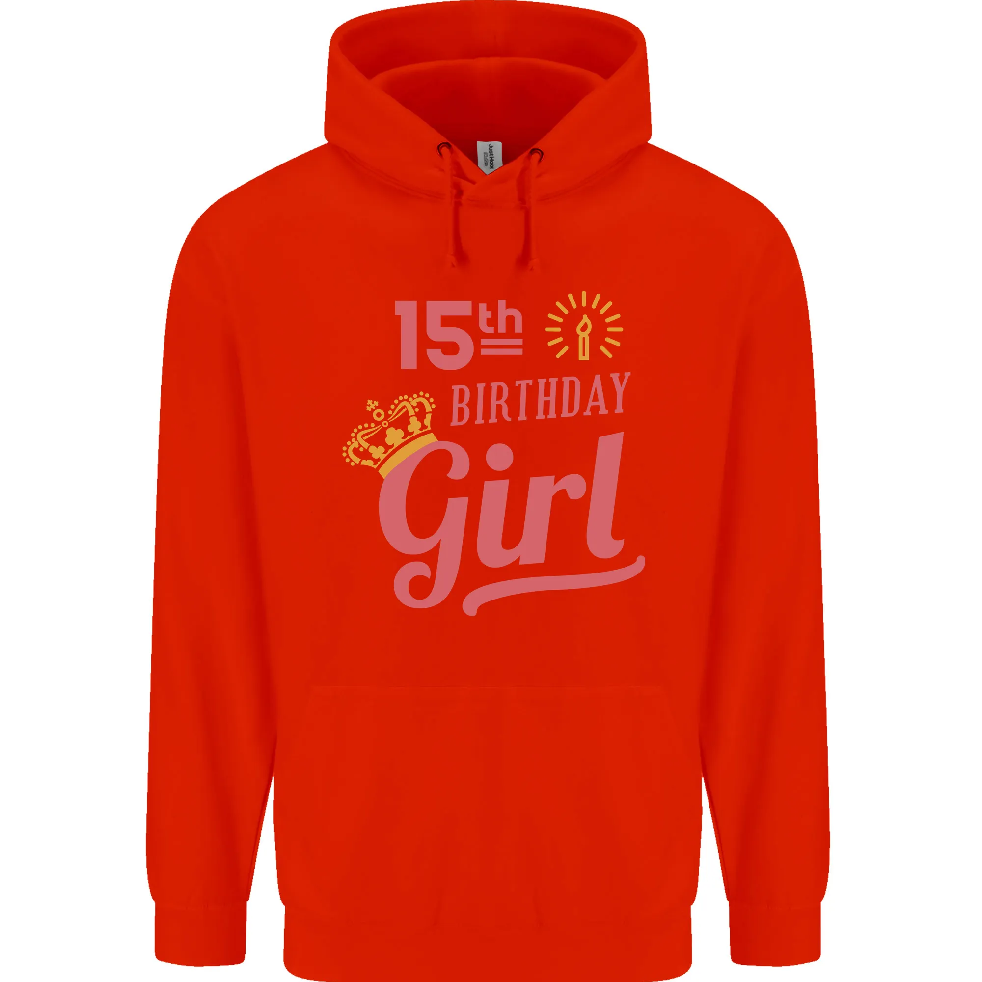 15th Birthday Girl 15 Year Old Princess Childrens Kids Hoodie