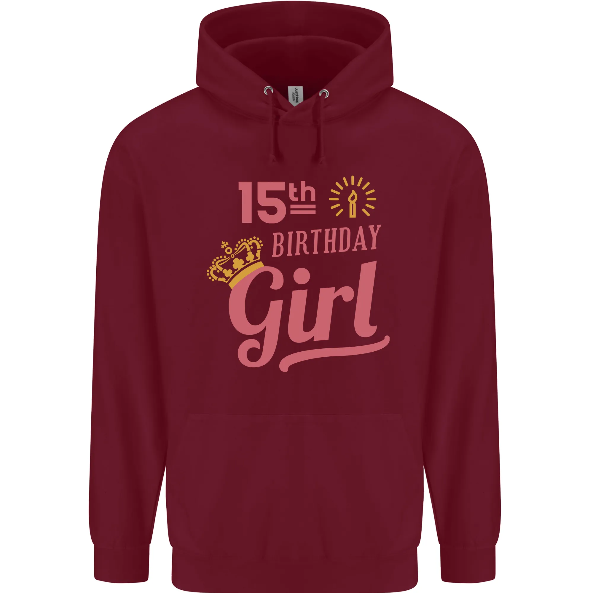 15th Birthday Girl 15 Year Old Princess Childrens Kids Hoodie