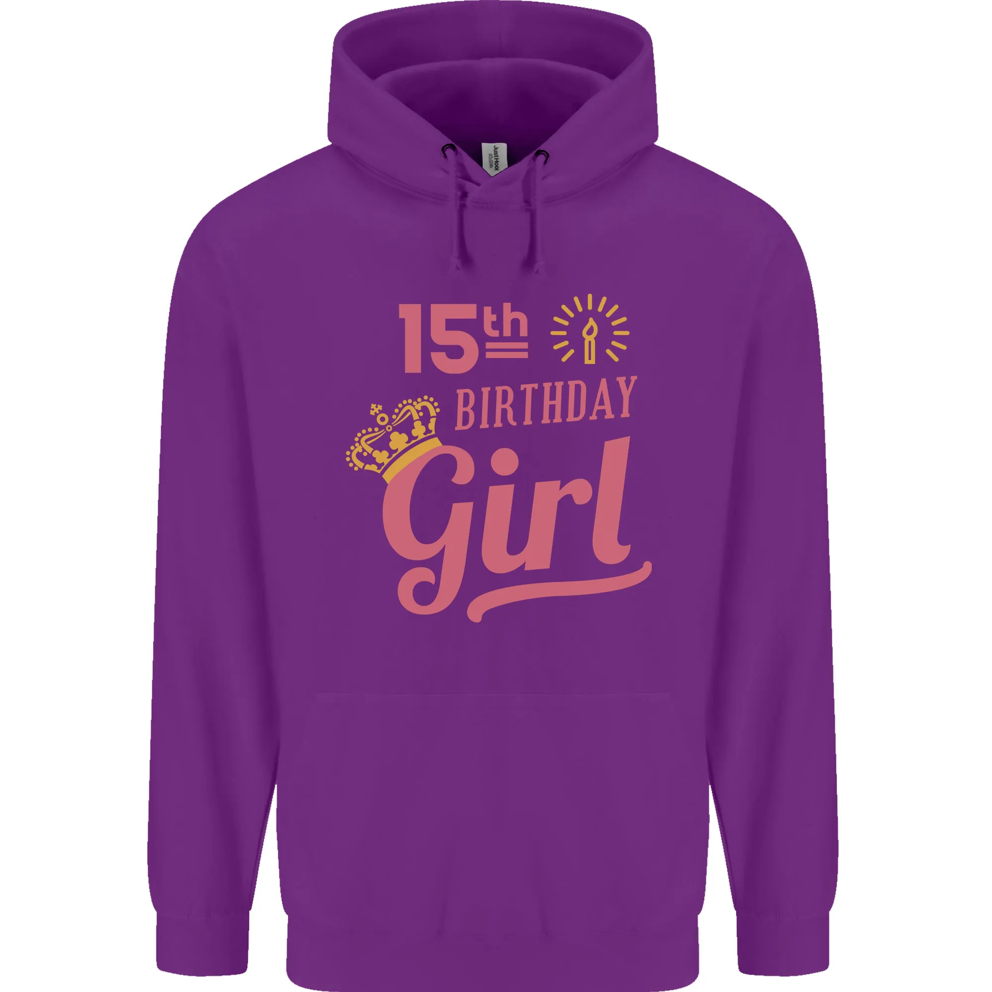 15th Birthday Girl 15 Year Old Princess Childrens Kids Hoodie