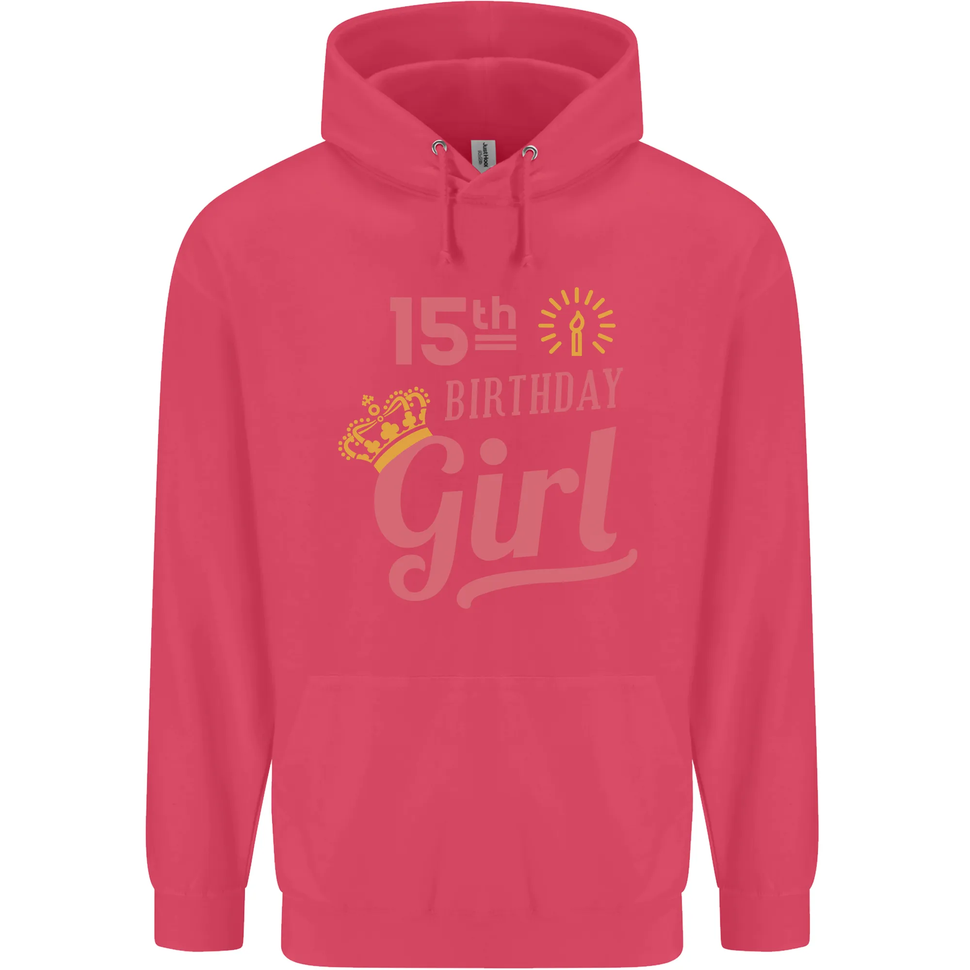 15th Birthday Girl 15 Year Old Princess Childrens Kids Hoodie