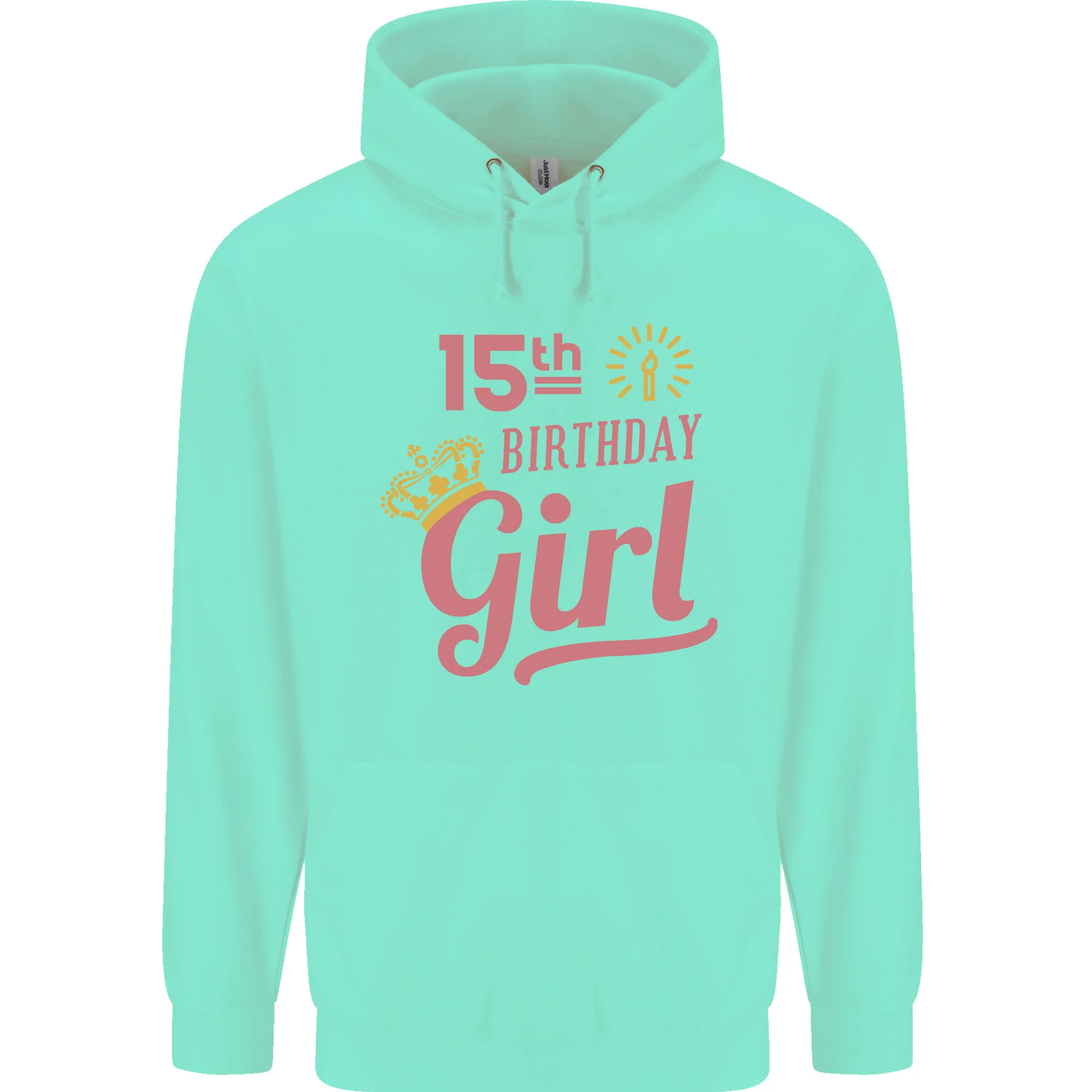 15th Birthday Girl 15 Year Old Princess Childrens Kids Hoodie