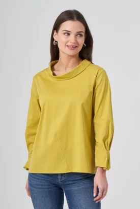 26" Folded Collar Pullover Top