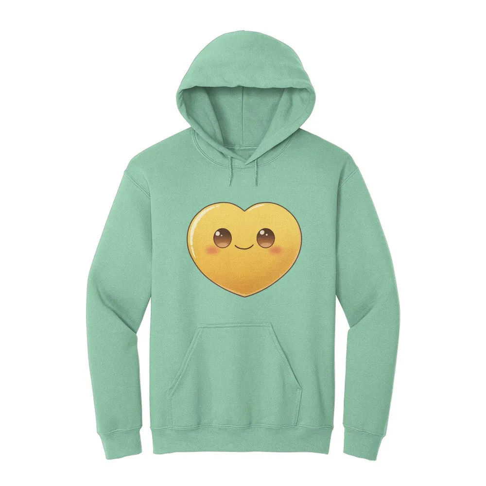 A perfect gift for you and everyone - Love Heart Unisex Hooded Sweatshirt for Adults