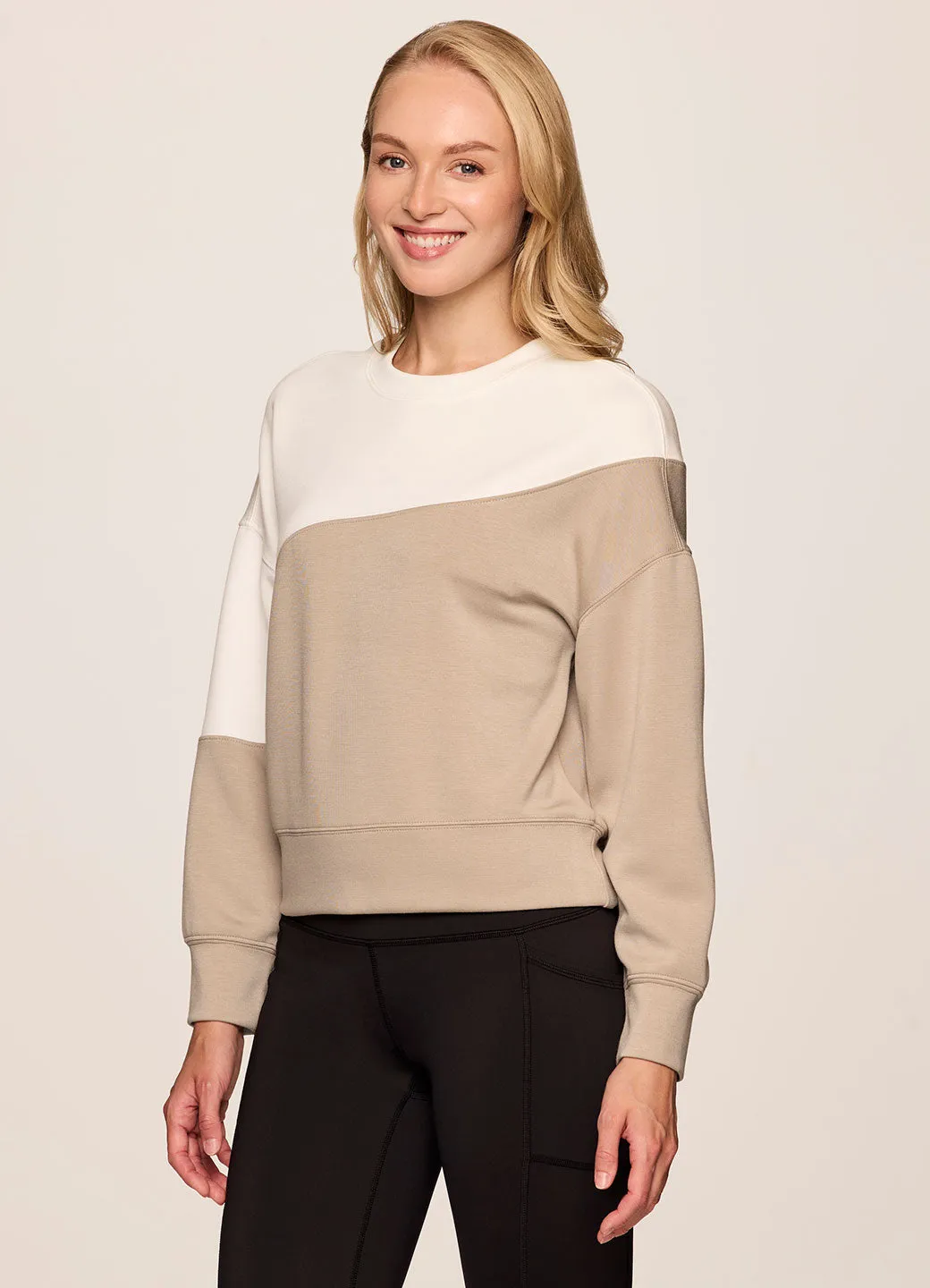 At Ease Two-Tone Sweatshirt