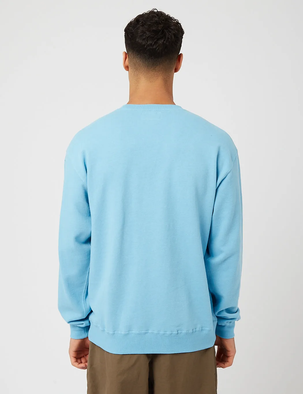 Beams Plus Crew Sweatshirt - Sax Blue