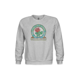 Blackburn Rovers Color Badge Youth Crewneck Sweatshirt - Grey