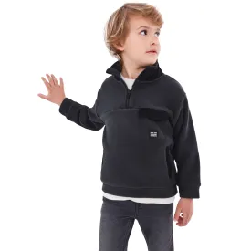 Boys Kids Sweater-Charcoal