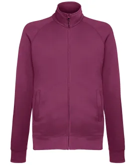 Burgundy - Lightweight sweatshirt jacket