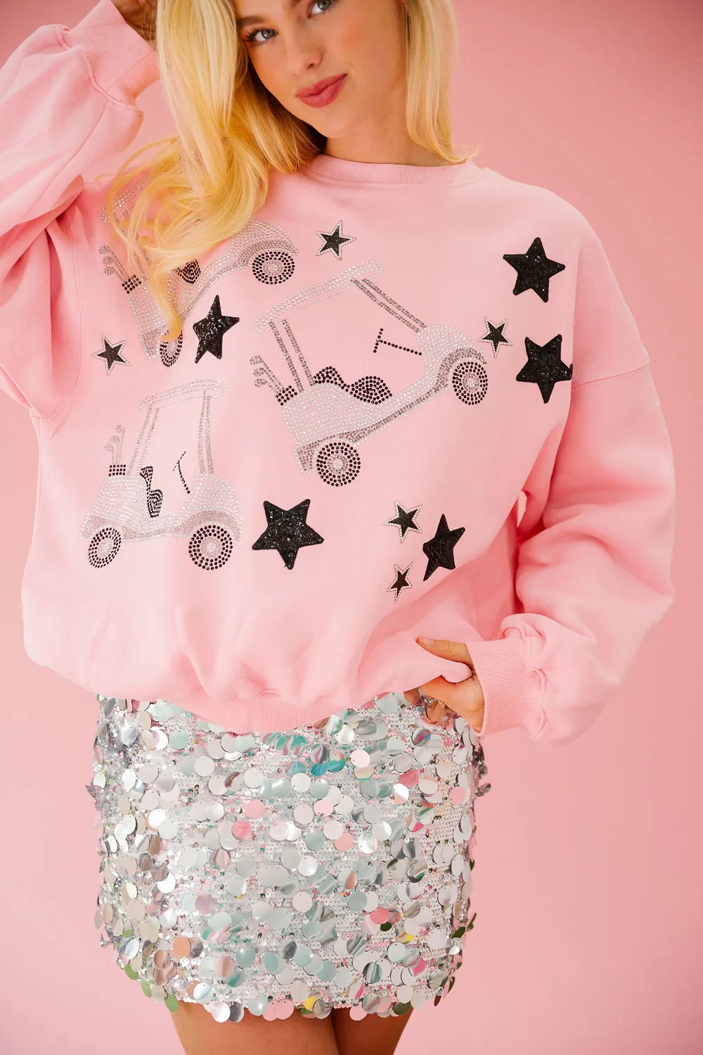 CART STAR PINK PULLOVER