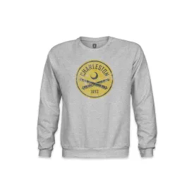 Charleston Battery Color Badge Youth Crewneck Sweatshirt - Grey