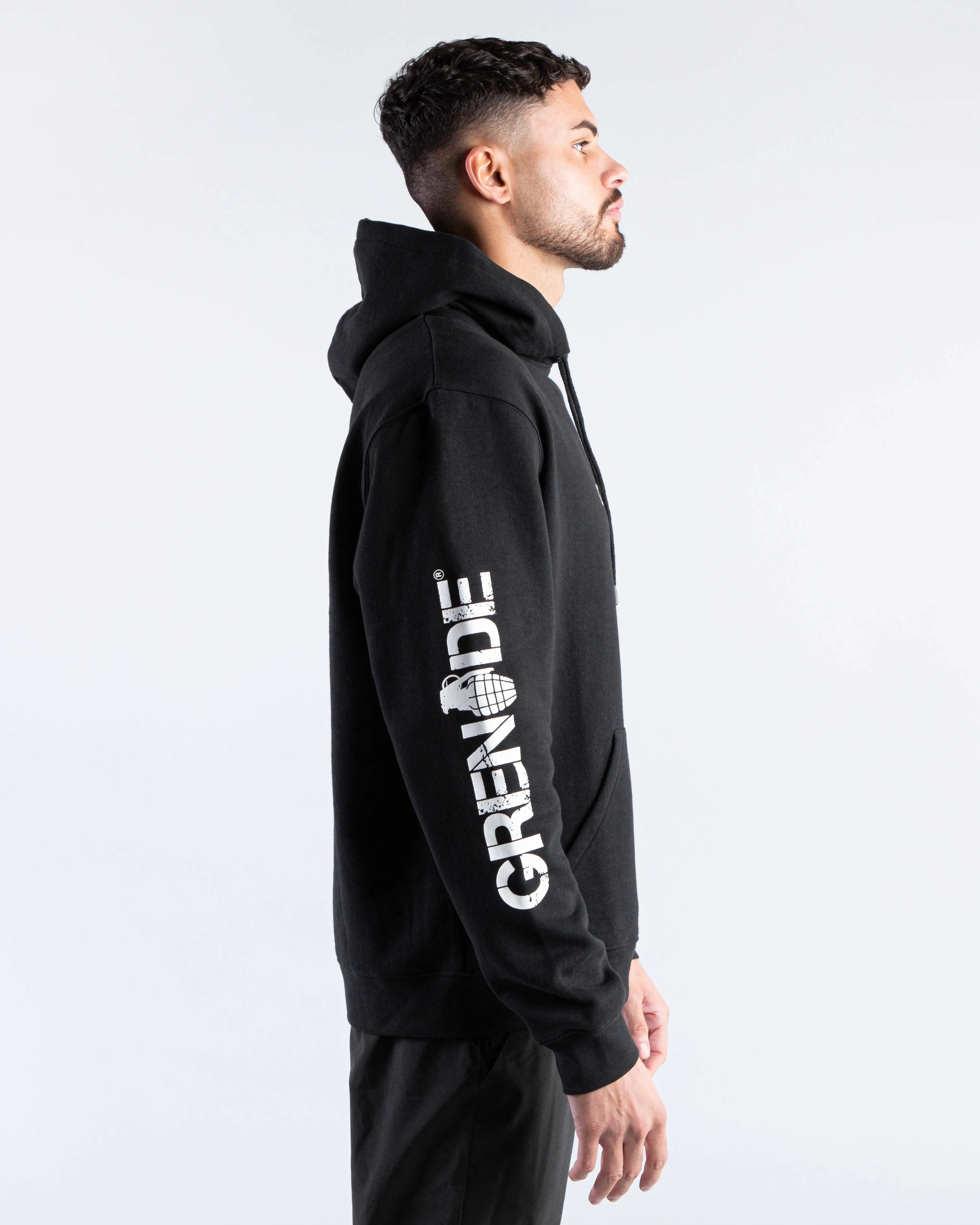 Core Hoodie - Black / White