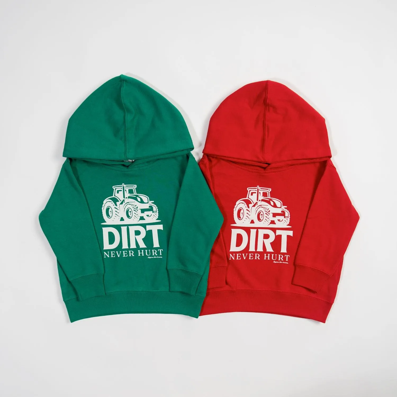 Dirt Never Hurt Red Toddler/Youth Hoodie