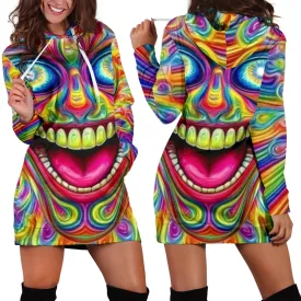 DMT JESTER HOODIE DRESS | ACIDMATH AI