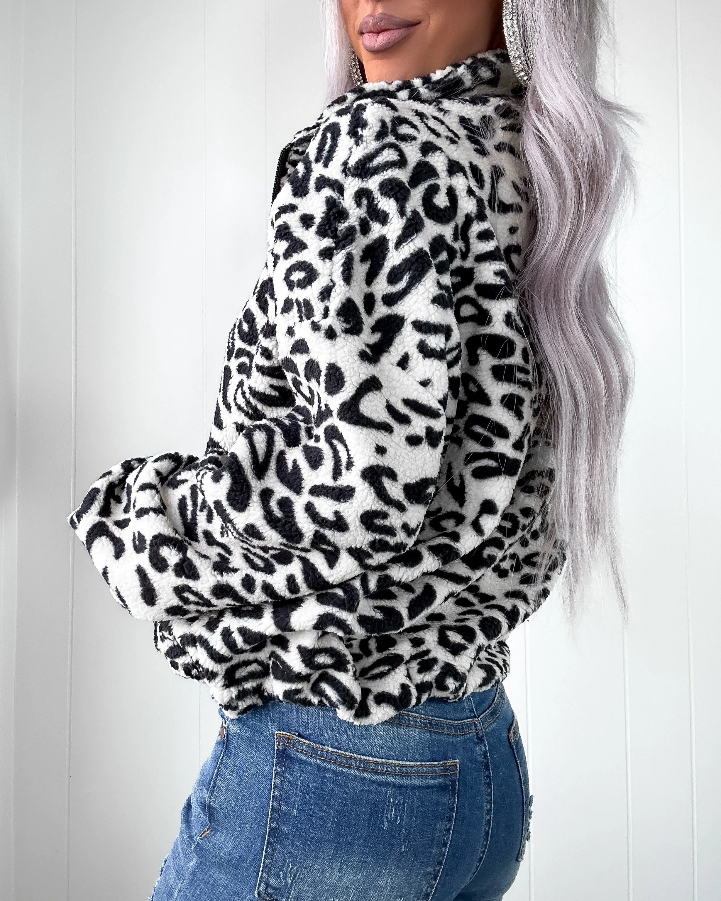 DOORBUSTER Leopard 1/2 Zip Pullover