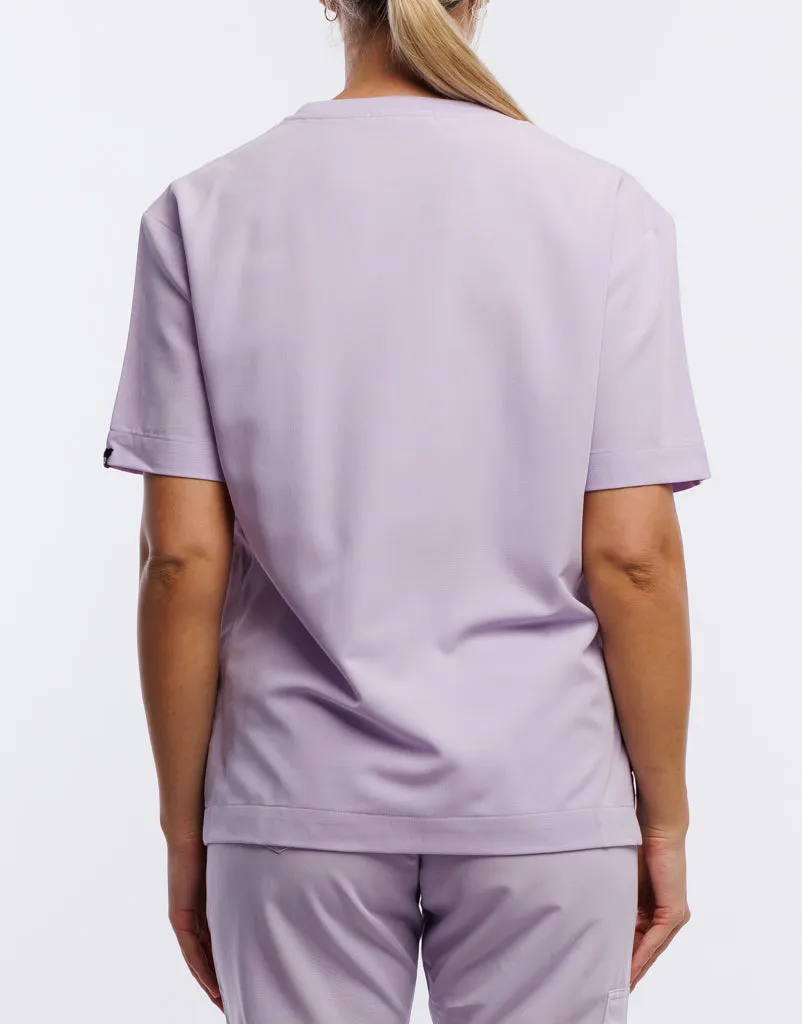 Essential Crewneck Scrub Top - Pastel Lilac