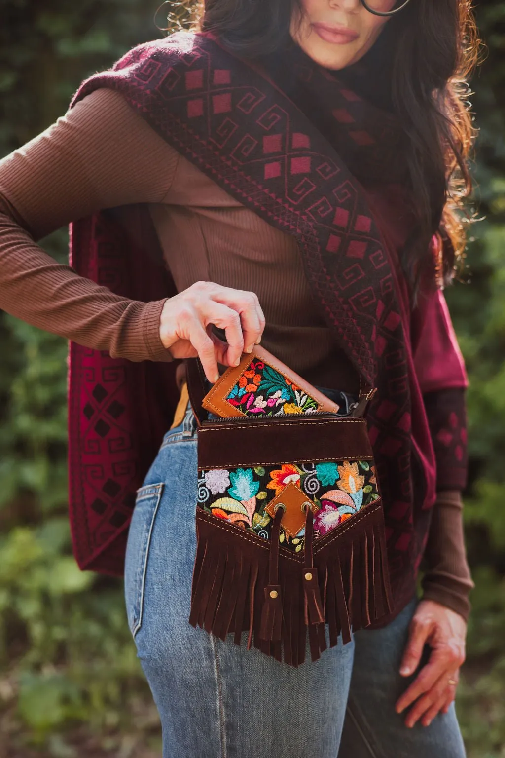 Everyday Poncho - Burgundy