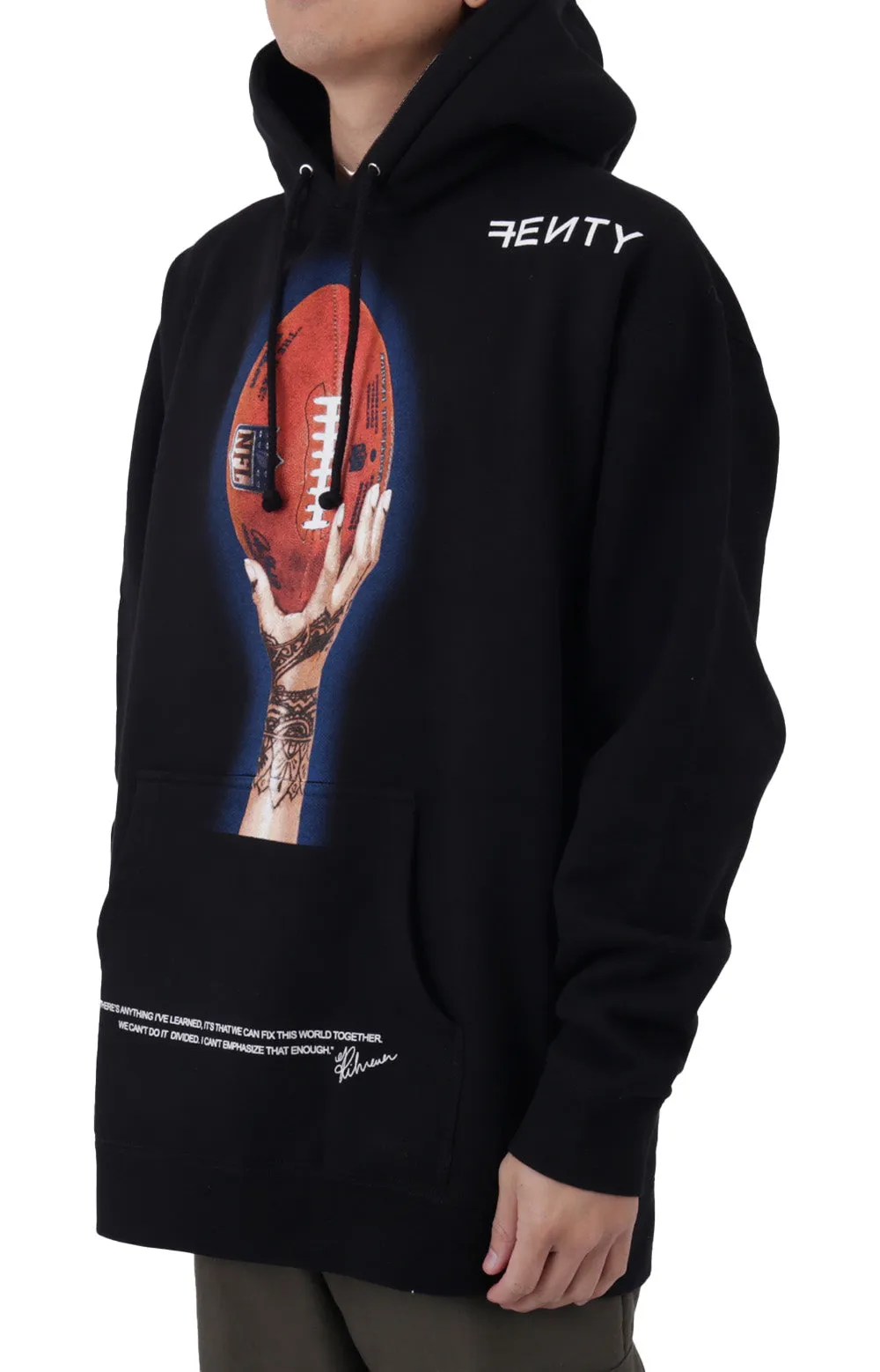 Fenty x Mitchell & Ness Super Bowl LVII Iconic Hoodie - Black