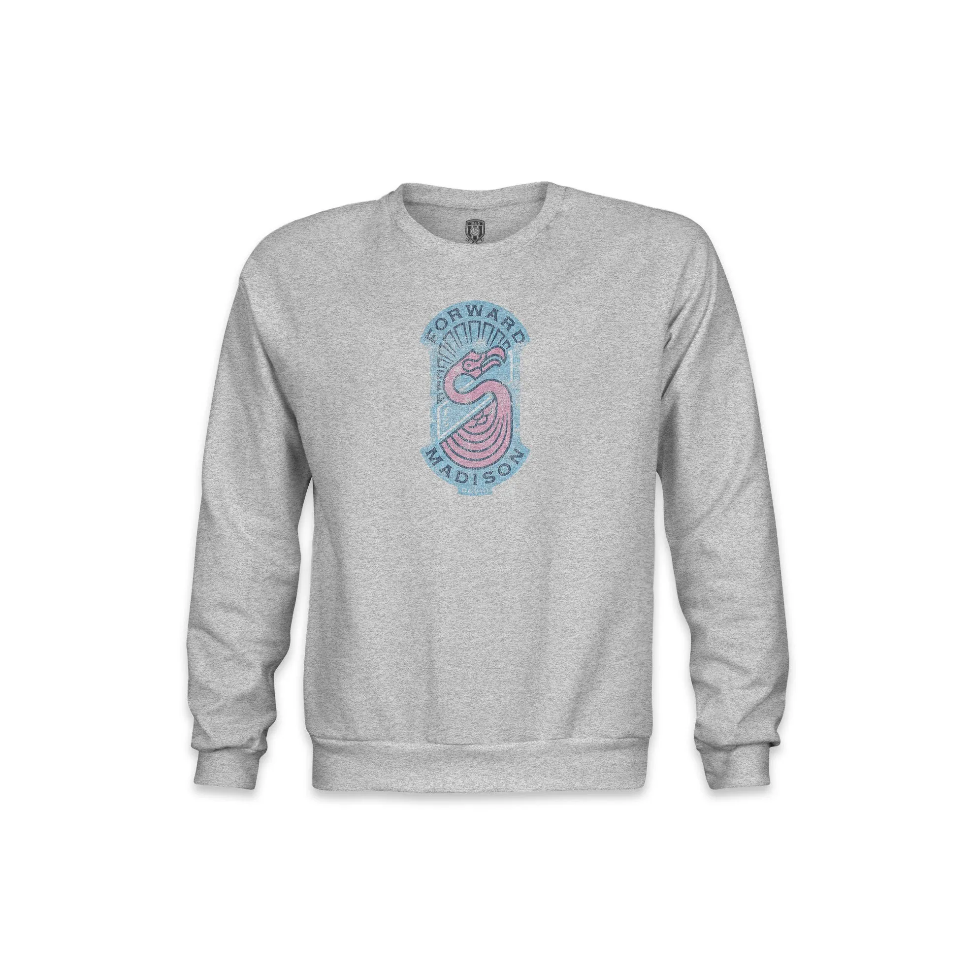 Forward Madison FC Color Badge Youth Crewneck Sweatshirt - Grey