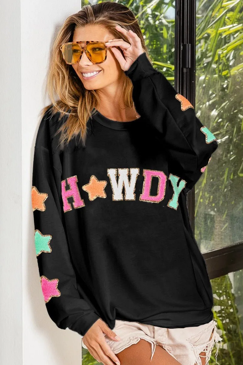 Howdy Stars Lightweight Sweatshirt*