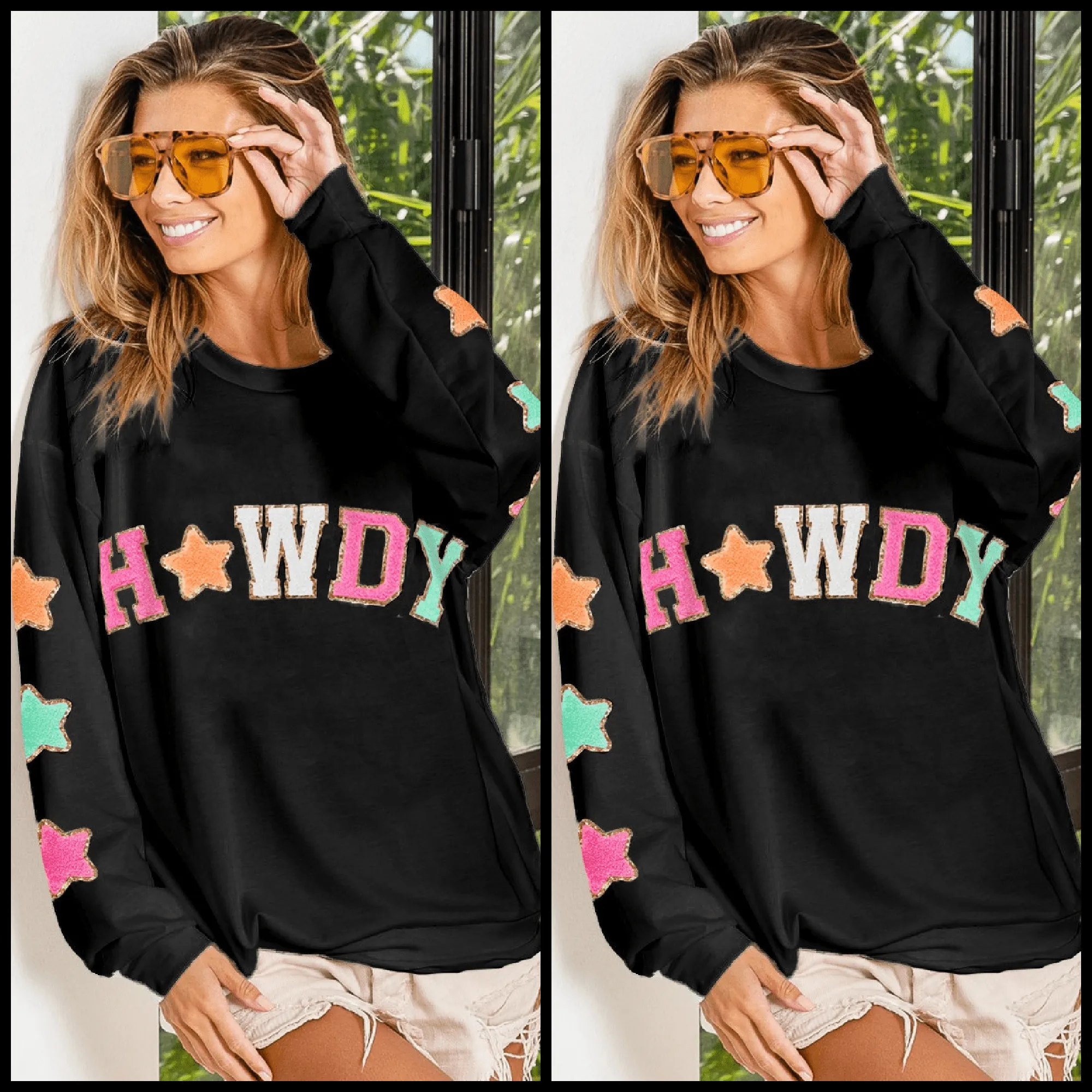 Howdy Stars Lightweight Sweatshirt*