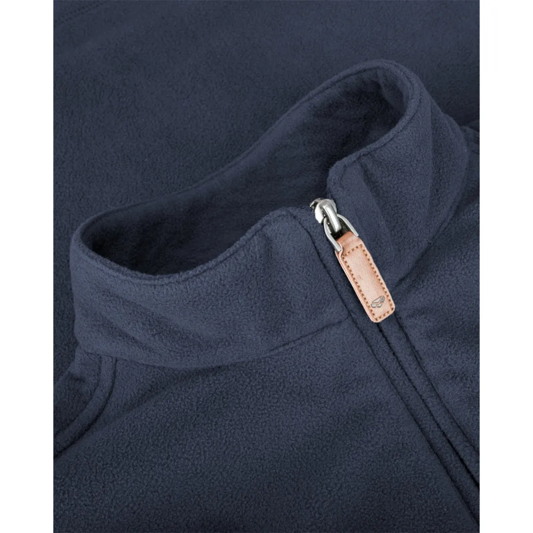 Islander 1/4 Zip Micro Fleece Shirt - Navy by Hoggs of Fife