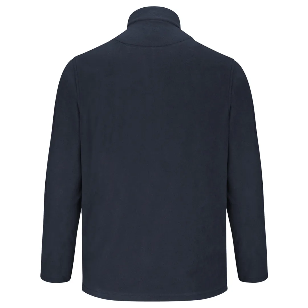 Islander 1/4 Zip Micro Fleece Shirt - Navy by Hoggs of Fife