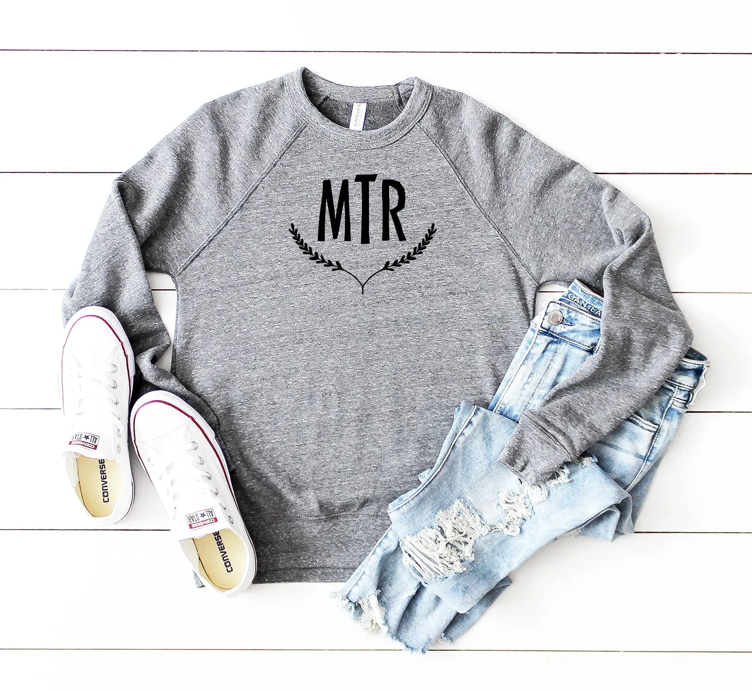 Laurel Monogram Unisex Sweatshirt or Hoodie