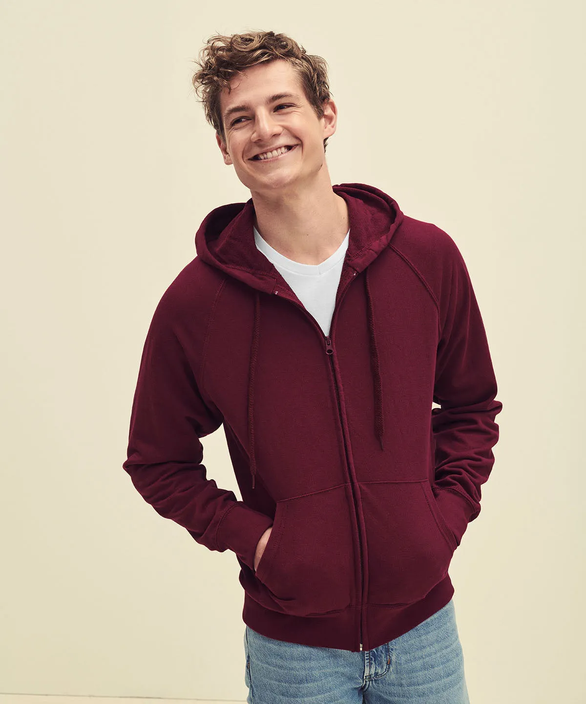 Light Graphite - Lightweight hooded sweatshirt jacket