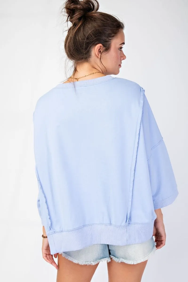 LOVE me Pretty Top by Easel - Blue