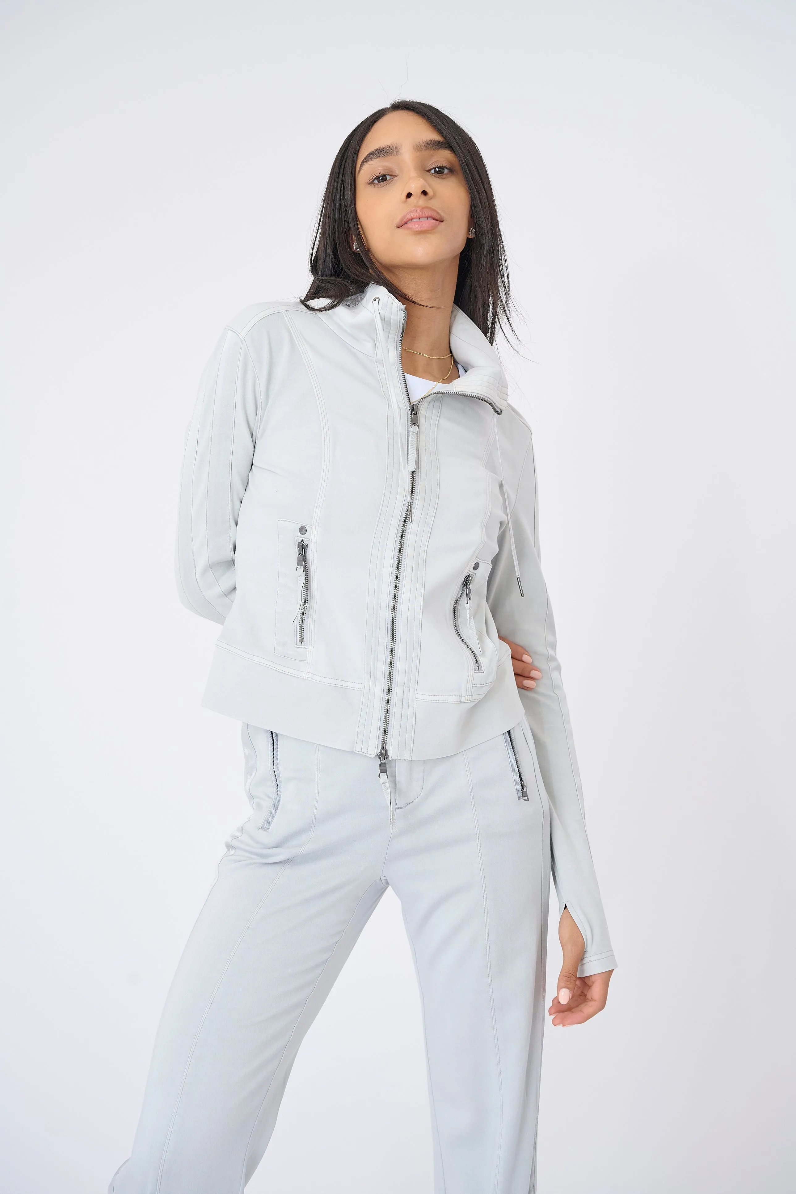 Malibu Stretch Viscose Track Jacket