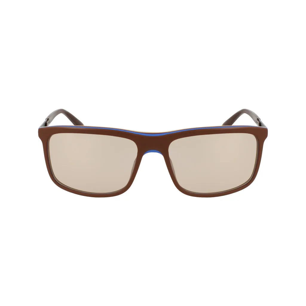 Matte Square Sunglasses - Brown