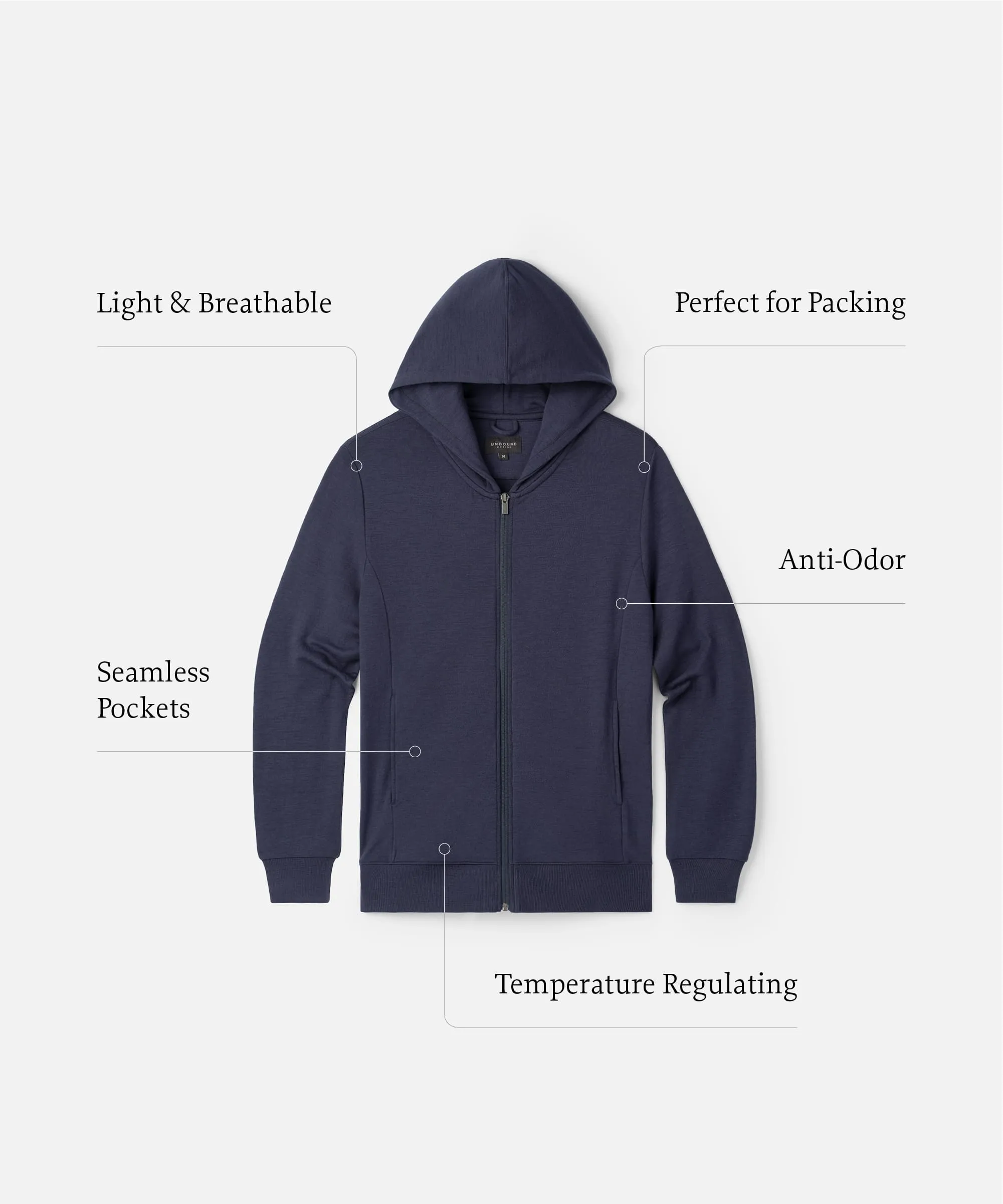 Men's Compact Travel Hoodie