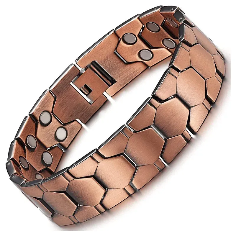 Men's Copper Magnetic Bracelet - Health Energy Germanium Arthritis