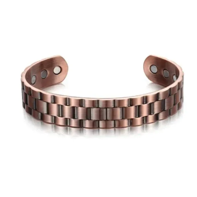 Men's Copper Magnetic Bracelet - Health Energy Germanium Arthritis