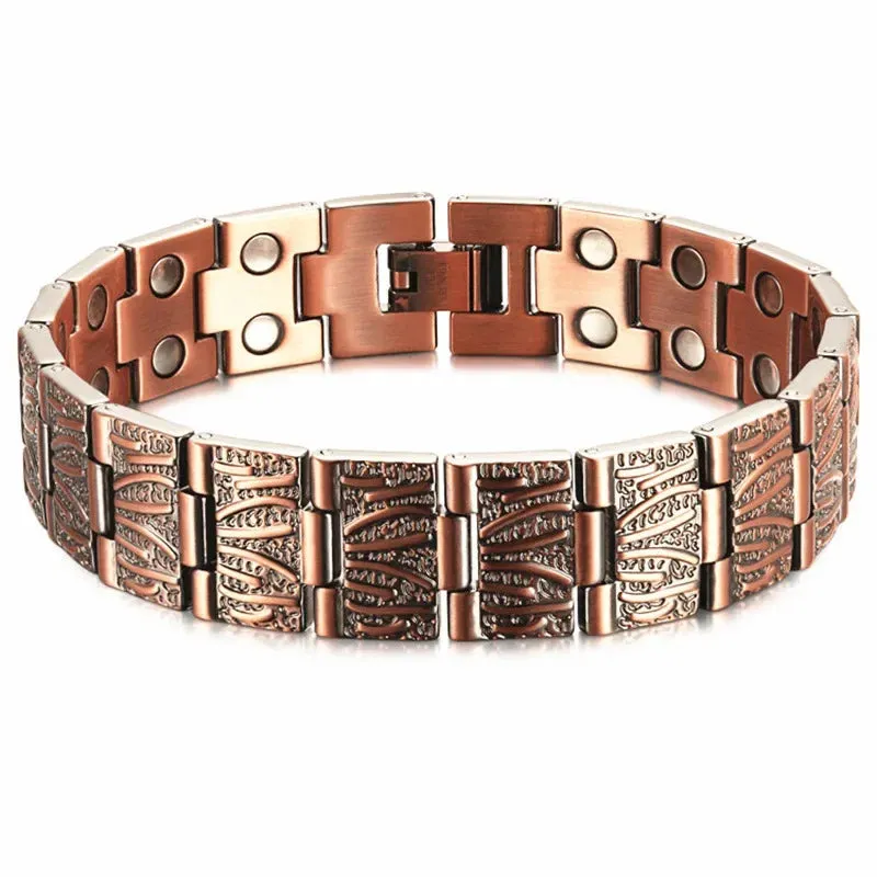 Men's Copper Magnetic Bracelet - Health Energy Germanium Arthritis