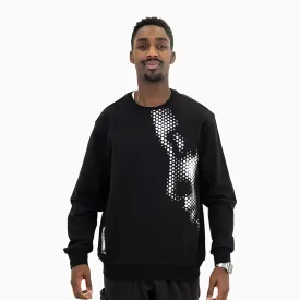 Men's Girl Sad Face Crew Neck Sweatshirt