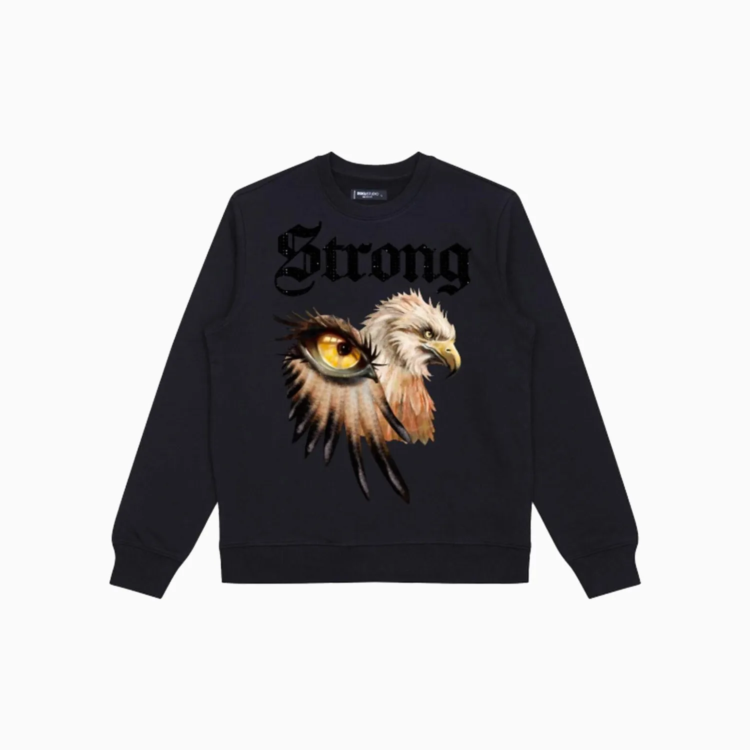 Men's Strong Eagle Crew Neck Sweatshirt With R.Stones