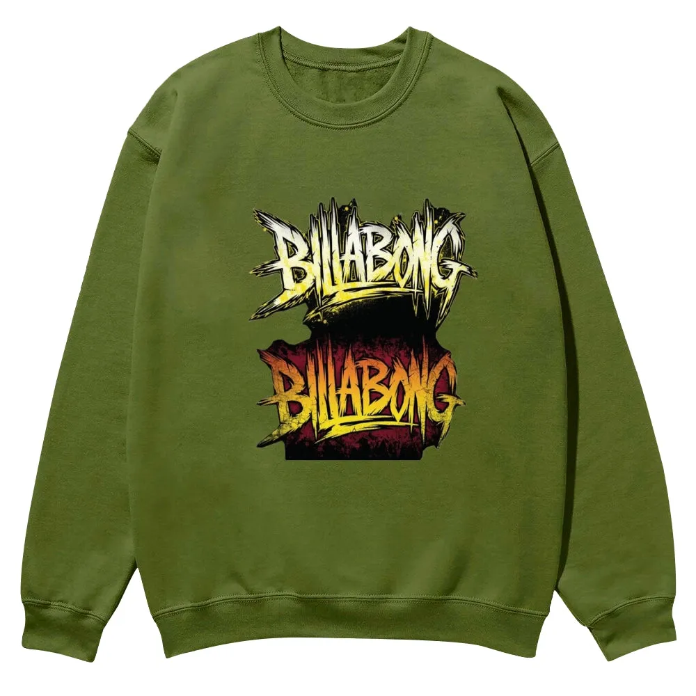 Mens Vintage BillaBong Long Sleeve Sweatshirt