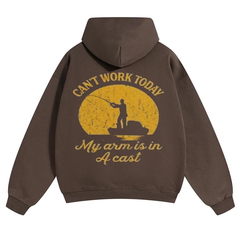 Mens Vintage Can't Work Today Hoodies