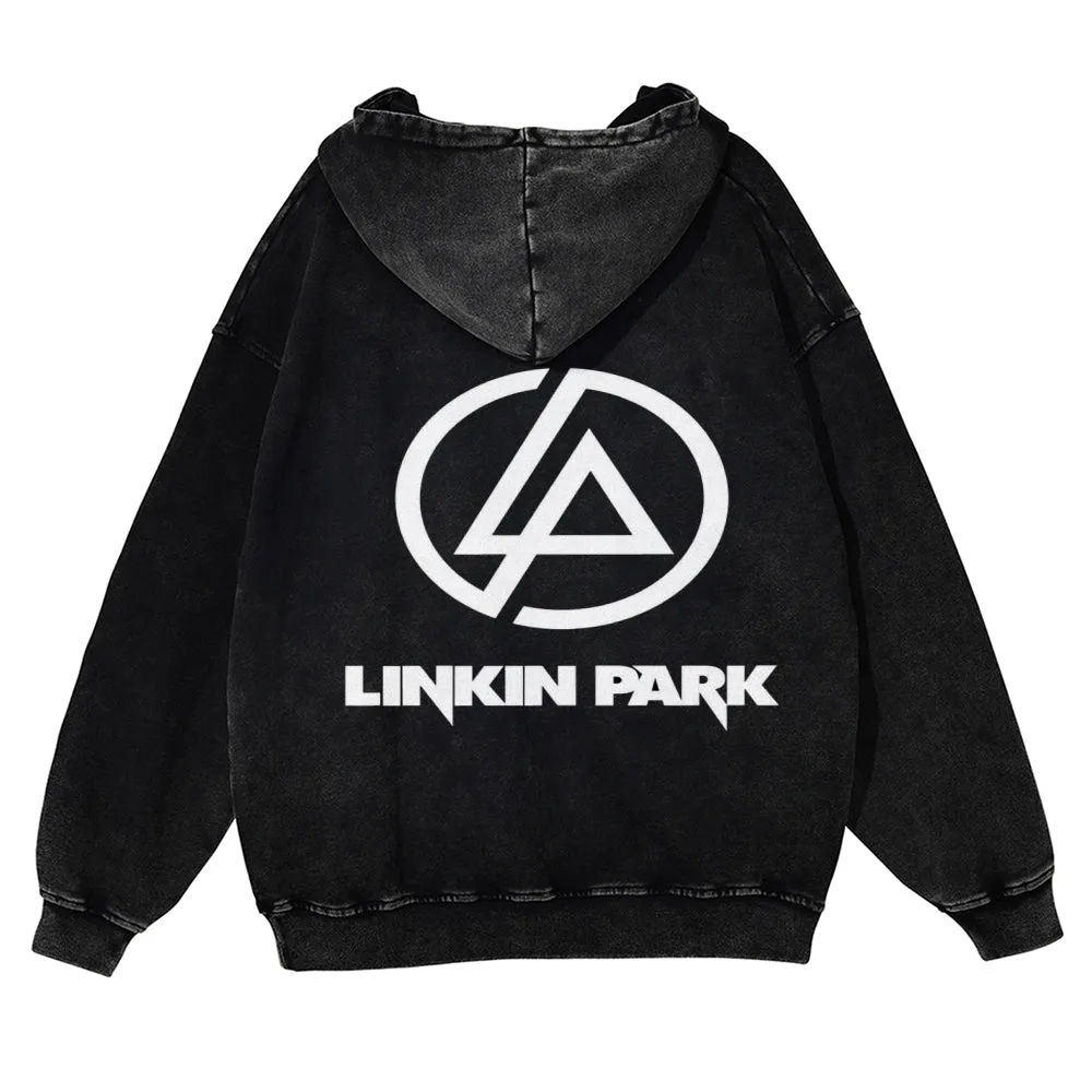 Mens Vintage  Linkin Park Rock Band Hoodies