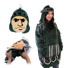 Michigan State University Sparty Snugible | Blanket Hoodie & Pillow