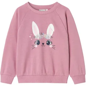 Name It Mauve Orchid Bunny Venus Regular Sweatshirt