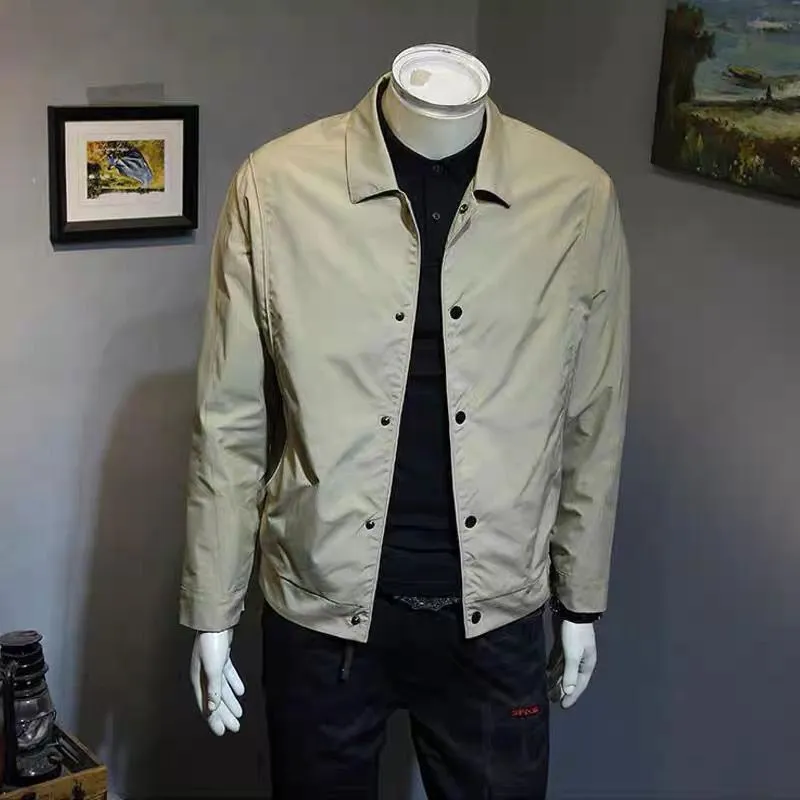 New All-match Trendy Slim Fit Handsome Jacket Top