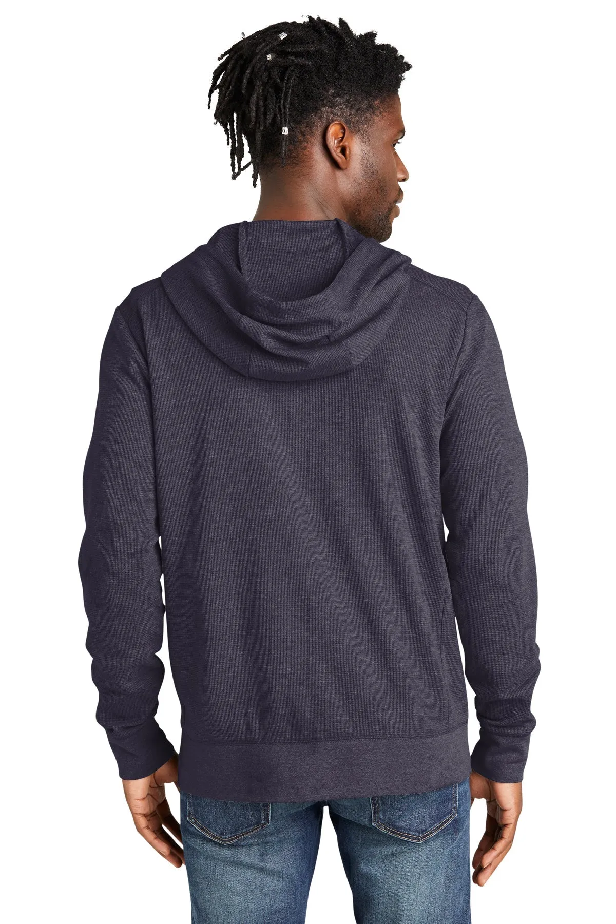 New Era Thermal Custom Zip Hoodies, True Navy Heather