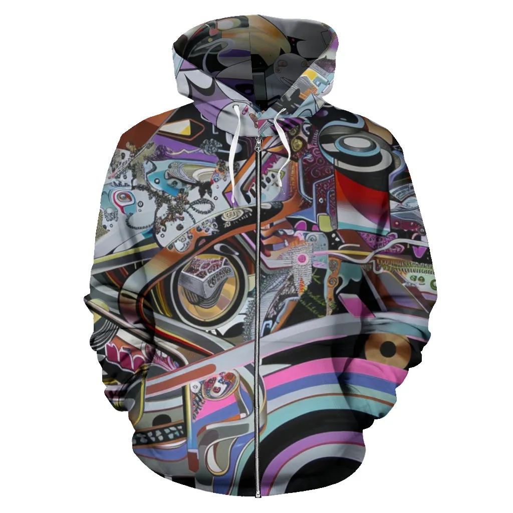 NEW SCHOOL ZIPPER HOODIE | ACIDMATH AI