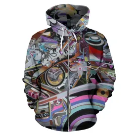 NEW SCHOOL ZIPPER HOODIE | ACIDMATH AI