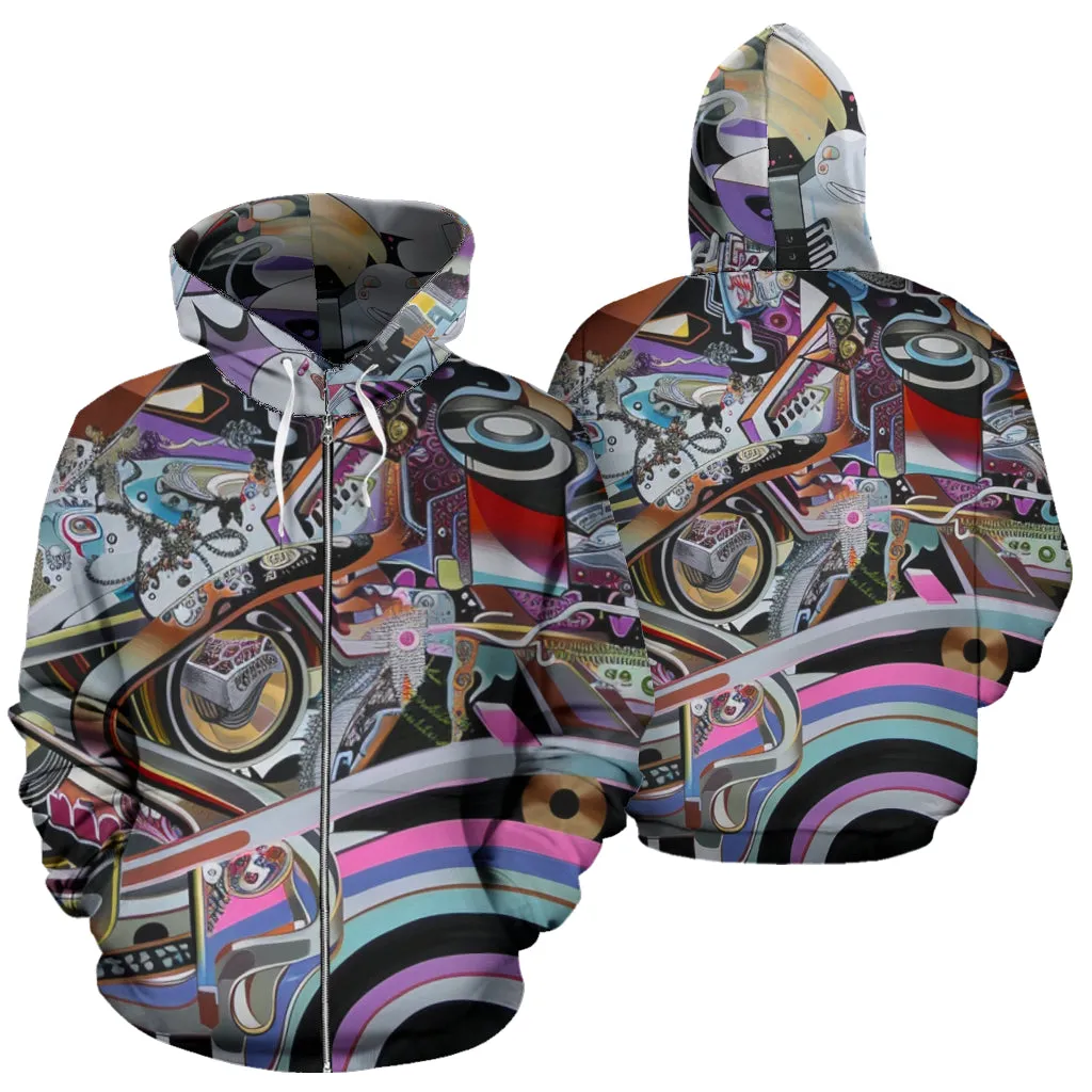 NEW SCHOOL ZIPPER HOODIE | ACIDMATH AI